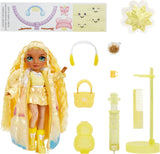 Rainbow High Winter Wonderland - Sunny (Amarillo) - Muñeco de nieve inflable con agua mágica oculta de 28 cm con juego de muñeco de nieve, adecuado para niños y coleccionistas de 4 a 12 años