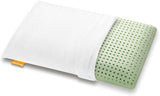 Almohada viscoelástica Marcapiuma, verde, natural, con hierbas, 2 piezas Almohadas estándar Naty Shop