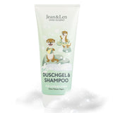 Jean & Len 2 en 1, Gel de ducha y champú para niños sensibles, 200 ml Ducha y baño Naty Shop
