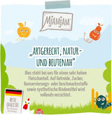 MjAMjAM - Premium Nassfutter für Katzen - Caja Chicks & Friends, paquete de 9 unidades (9 x 300 g), getreidefrei mit extra Fleisch