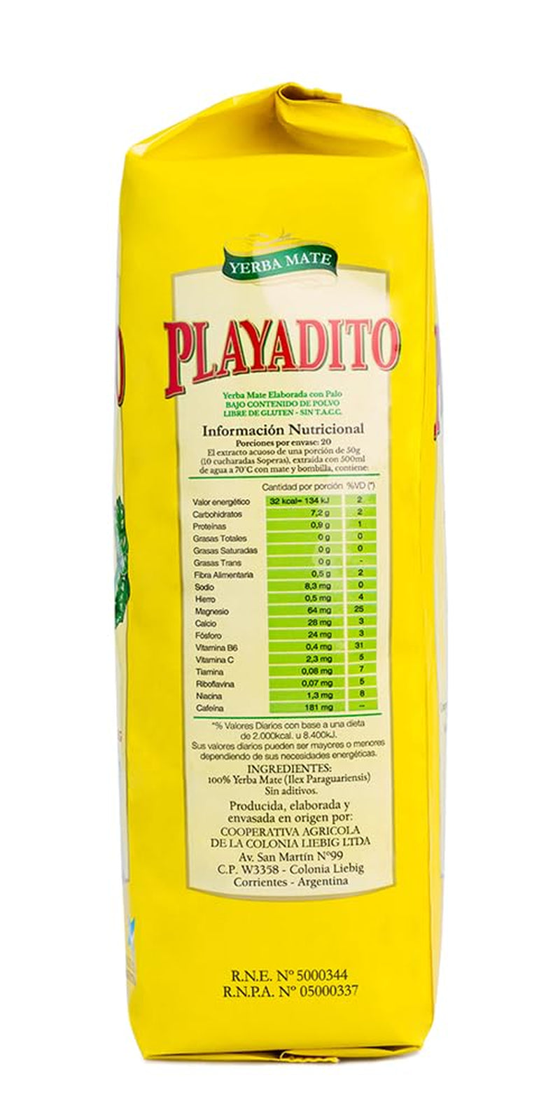 Té Yerba Mate 1 kg - paquete de 3 - antioxidante, energizante, contiene minerales y vitamina B - de Argentina