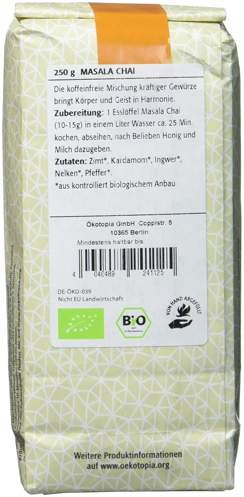 Masala Chai, paquete de 1 (1 x 250 g)