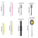 Nail Art Werkzeug Magnetstift, 10 piezas Nagel Magnet Stick Tool Set, Nagel Magnet Stift y Starker Magnet Stock Punktierungsstifte para DIY 3D Magnetics Katzenauge UV Gel Polnisch Nagel Kunst