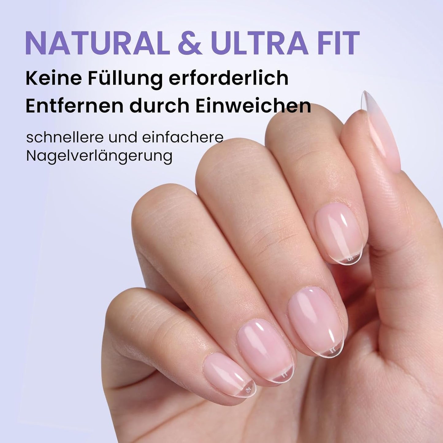 Btartbox Puntas de uñas extra cortas de almendra - Gel de cobertura completa X Puntas de uñas de gel suave XS - Semimate preformado para salón de uñas anchas 320 piezas