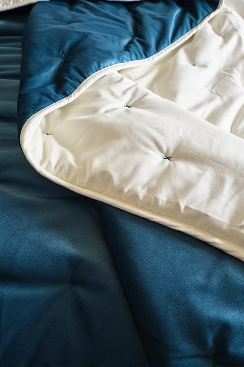 Edredón Toison D'Or Denali, 180 Cm X 240 Cm, pavo real, azul Edredones y colchas Naty Shop