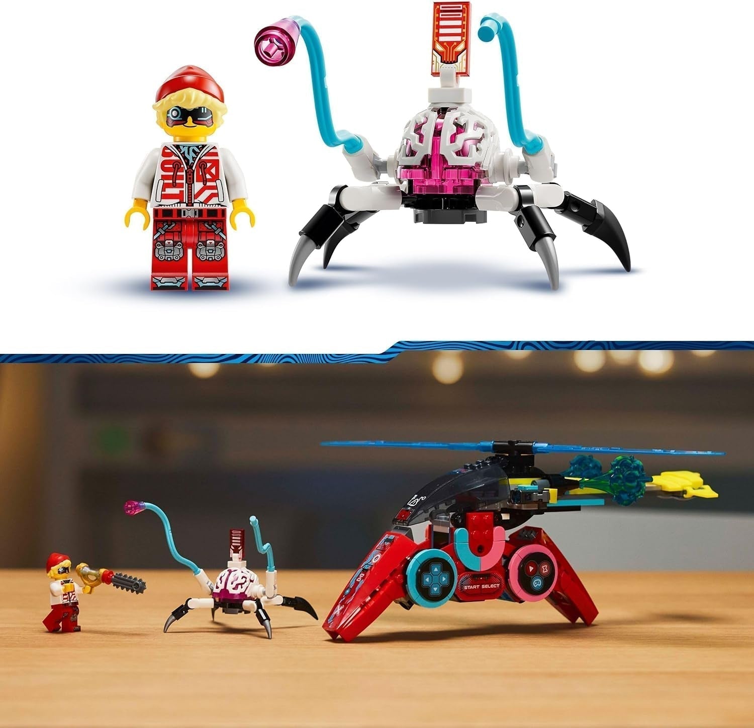 LEGO Dreamzzz Coopers Controlador de videojuego volador Juguete fantástico Set de videojuego con minifigura de araña 2 en 1 Regalo para niñas y niños 7 años 71489 Juegos de construcción Besuche den LEGO-Store