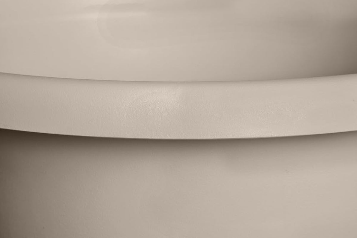 elho Amiga Round 47 - Macetas para interior y exterior - 100% plástico reciclado - Ø 47,0 x H 35,3 cm - Beige/Beige hongo