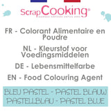 Scrapcooking, colorante alimentario en polvo, azul pastel, 5 gramos Naty Shop