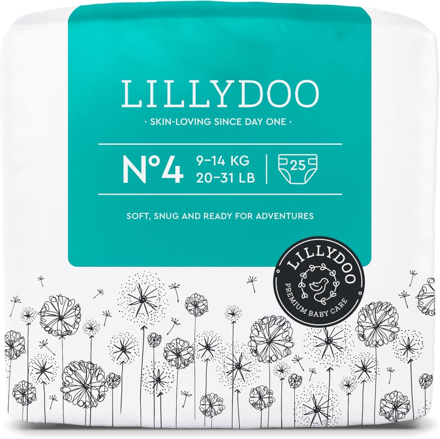 LILLYDOO Pañales para Bebé Respetuosos con la Piel - Tamaño 3 (6-10 kg), 29 Piezas, Protección Confiable contra Fugas, Suaves, Sin Fragancia y Sin Loción para Pieles Sensibles, Dermatológicamente Probados