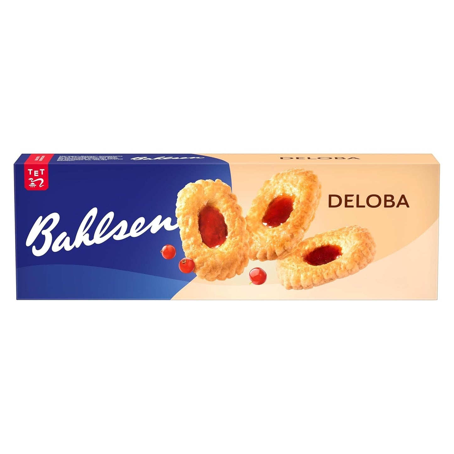 Bahlsen Deloba - 1 paquete - Hojaldre de grosella negra y cereza (1 x 100 g)