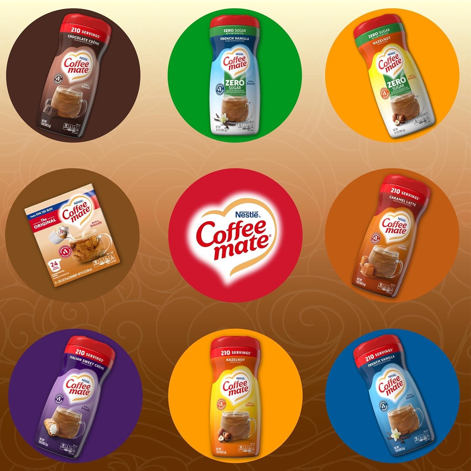 Nestlé Coffee-Mate Original Flüssige Kaffeesahne (24x11ml) ¡Importado en EE. UU.!