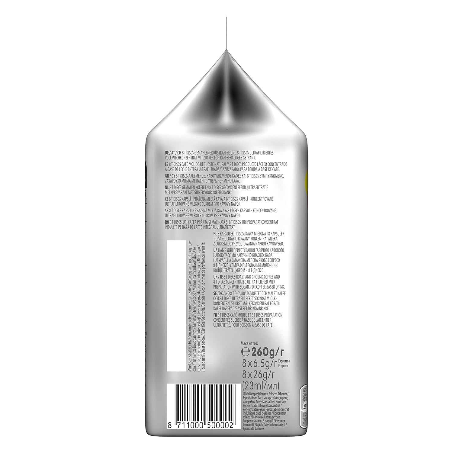 Tassimo Kapseln Jacobs Cappuccino Classico, 5 x 8 monodosis, 40 cápsulas de café