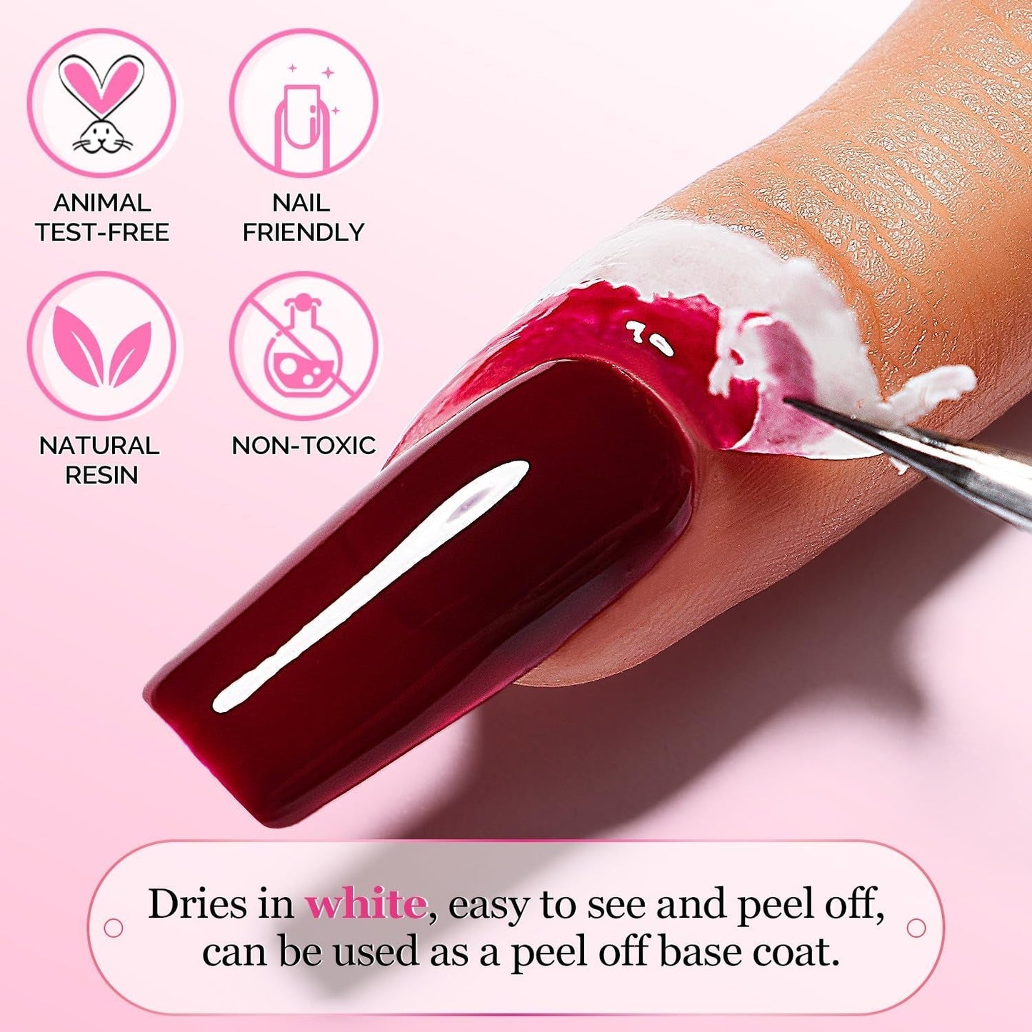 AIMEILI Cinta Despegable De Látex Nagelleck Korrektor Hautschutz Fingerschutz Para Nail Art Palisade Geruchlos Weiß 15Ml