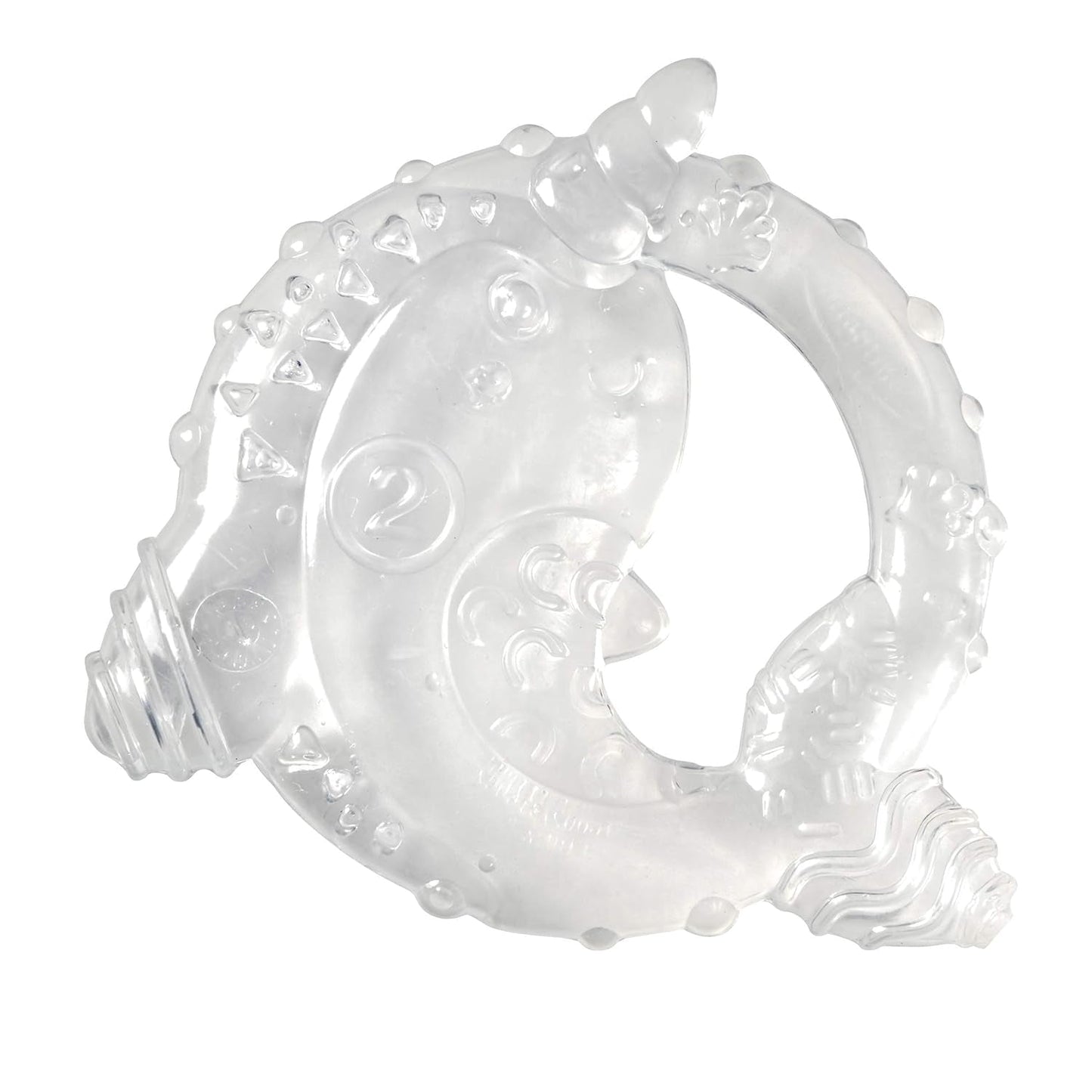 Infantino 316564-01 Infantino Anillos de dentición transparentes - Anillo de dentición suave, hecho de material no tóxico, para el desarrollo sensorial y apoyo a la dentición, multicolor