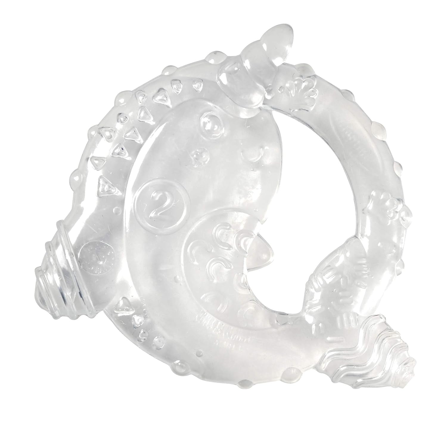 Infantino 316564-01 Infantino Anillos de dentición transparentes - Anillo de dentición suave, hecho de material no tóxico, para el desarrollo sensorial y apoyo a la dentición, multicolor