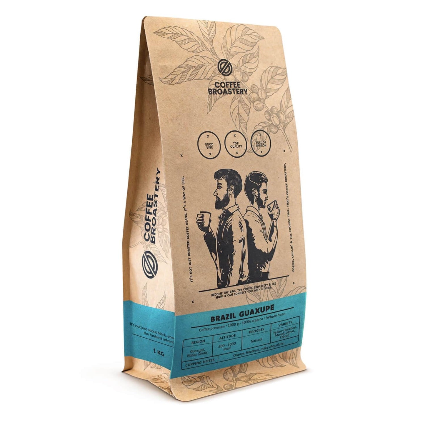 Juego de café en grano 3x1kg 3000g | Guaxupé brasileño | Café brasileño | Café especial | Recién frito | Panadería de café artesanal.