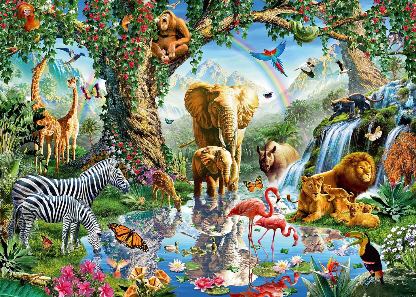 Ravensburger Puzzle 12000682 - Aventura en la Selva - Puzzle de 1000 piezas para adultos y niños a partir de 14 años, Puzzle Naty Shop Nuevo Diseño