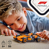 LEGO City F1 Racer con coche de carreras Mclaren - Modelo de juguete de Fórmula 1 con coche de carreras y minifigura - Pequeño regalo para niños y niñas a partir de 6 años o aficionados a los deportes de motor 60442 Juegos de construcción Besuche den LEGO-Store