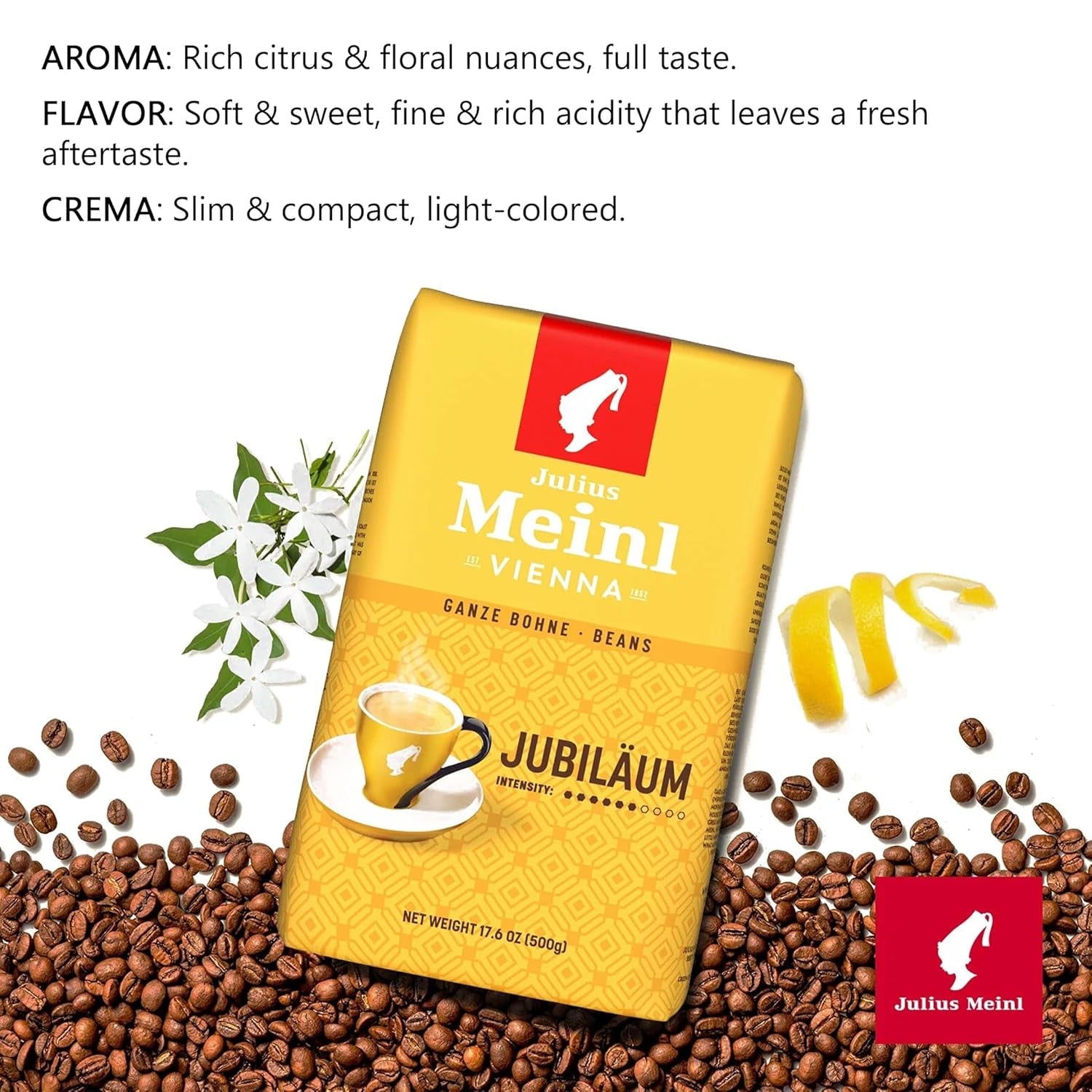 Meinl - Mezcla de aniversario - Café en grano entero - 500 g