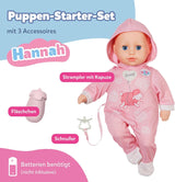 BABY Born Hannah Play with Me - Muñeca bebé con 5 funciones - Cuerpo de material blando incluidos accesorios - Muñeca de 36 cm - Funciona con pilas - Apto para niños a partir de 1 año