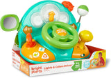 Bright Starts, volante de juguete, Lights & Colors Driver, con música, ruidos de auto, intermitentes, palanca de cambios y más Bebe Toys Naty Shop Multicolor 1
