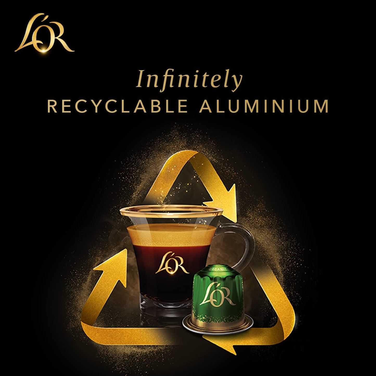 L'OR Barista Kaffeekapseln Ristretto, exclusivo para L'OR Barista Maschinen, paquete de 5, 5 x 10 Kapseln
