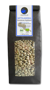 Bio Rohkaffee - Grüner Hochland Kaffee Honduras Highland (grüne Kaffeebohnen 500g) - Certificado GMP