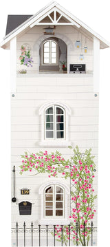Small Foot Casa de Muñecas Casa Adosada de Madera de 3 Pisos con Frente Abierto y 12 Muebles para 3 Años y Más 11802 Casas de Muñecas Blanco Gris Naty Shop
