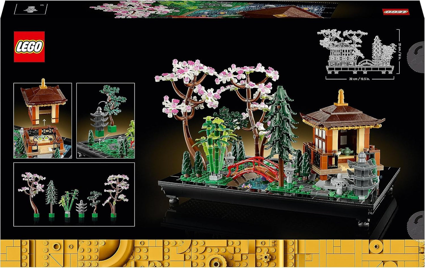 Lego Icons Garden Of Silence - Set de jardín botánico zen para adultos con flores de loto - Decoración de escritorio personalizable de inspiración japonesa - Regalo para mujeres y hombres 10315 Juegos de construcción Besuche den LEGO-Store