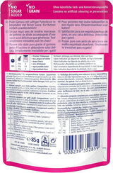 Vitakraft Poésie Délice, comida húmeda para gatos, comida para gatos en salsa, con pavo, paquete a granel, sin azúcares ni cereales añadidos (23 x 85 g)