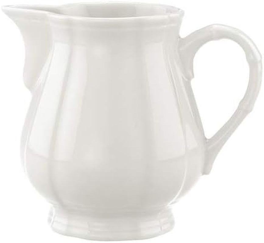 Villeroy & Boch Manoir taza para leche, 250 ml, altura: 9,1 cm, porcelana premium, blanco