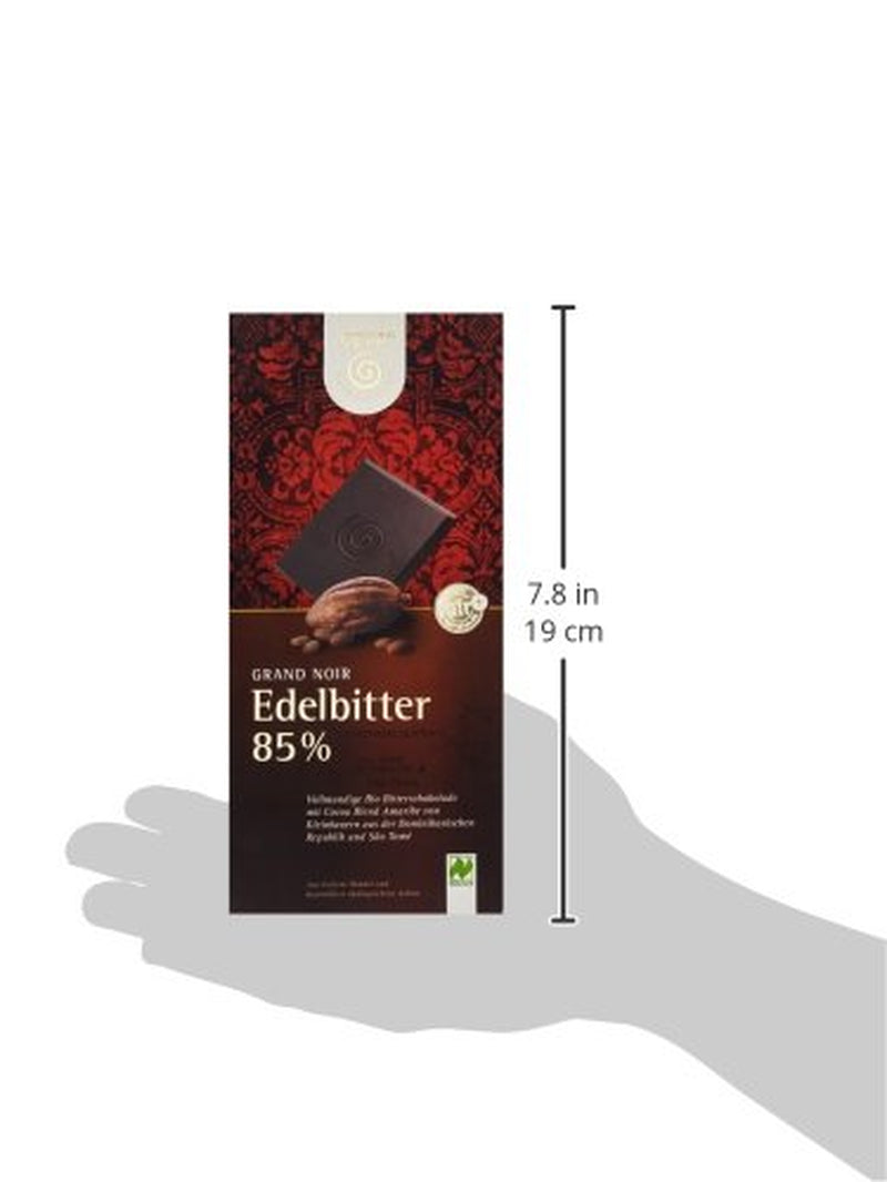 Bitter Grand Noir orgánico, 85%, 100g