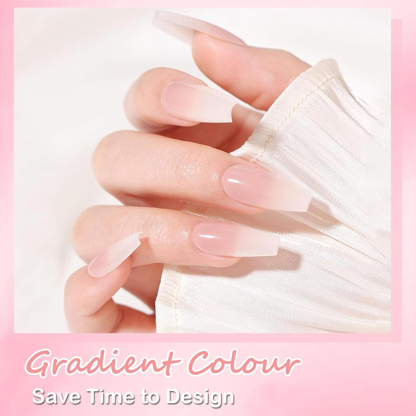 Juego de Uñas Postizas Bailarina - 240 Piezas Delicadas Uñas Postizas Rosa Lila, Pegamento de Cobertura Completa en Uñas Postizas, Juego de Puntas de Uñas Postizas para Manicura y Arte de Uñas para Mujeres y Niñas (Rosa Lavanda)