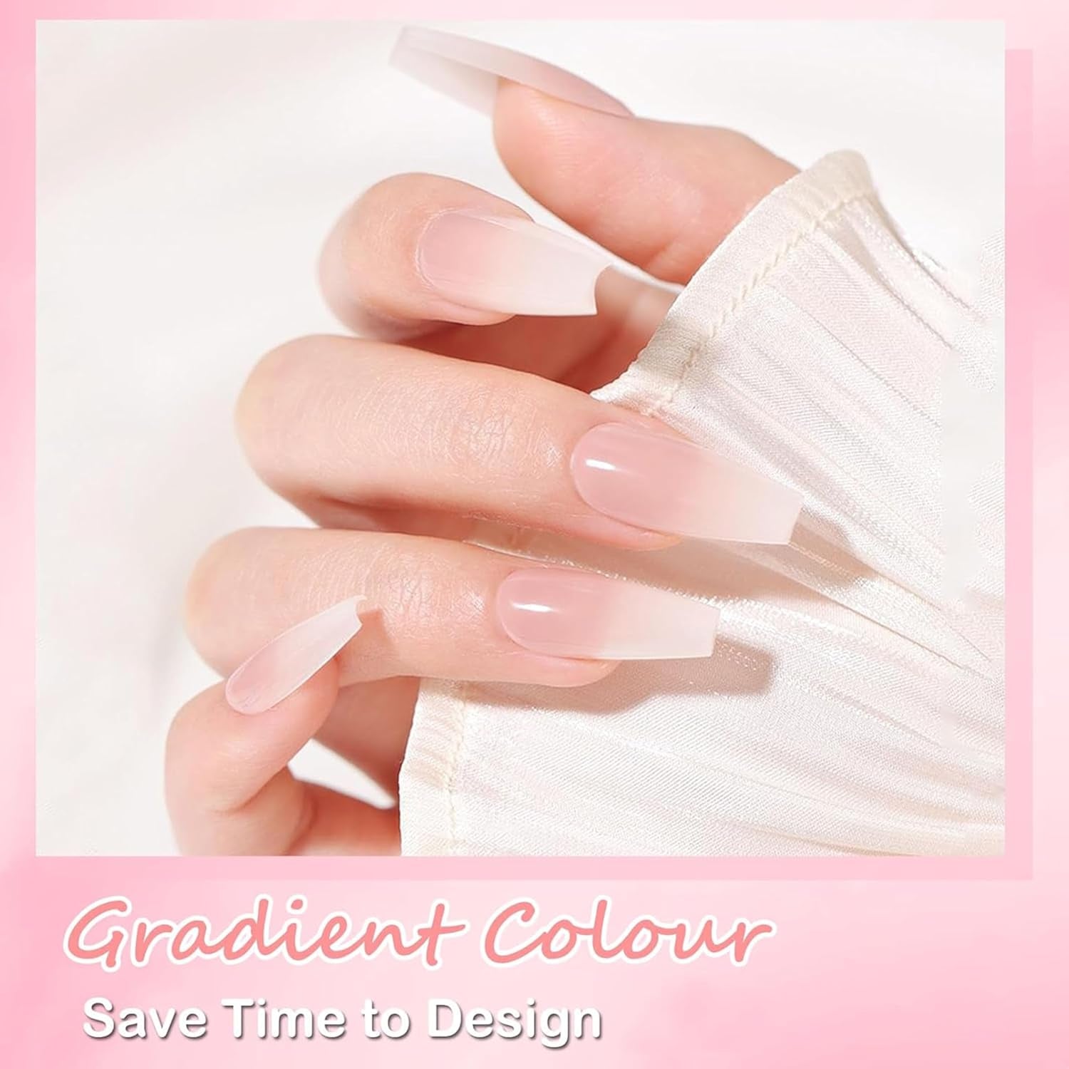 Juego de Uñas Postizas Bailarina - 240 Piezas Delicadas Uñas Postizas Rosa Lila, Pegamento de Cobertura Completa en Uñas Postizas, Juego de Puntas de Uñas Postizas para Manicura y Arte de Uñas para Mujeres y Niñas (Rosa Lavanda)