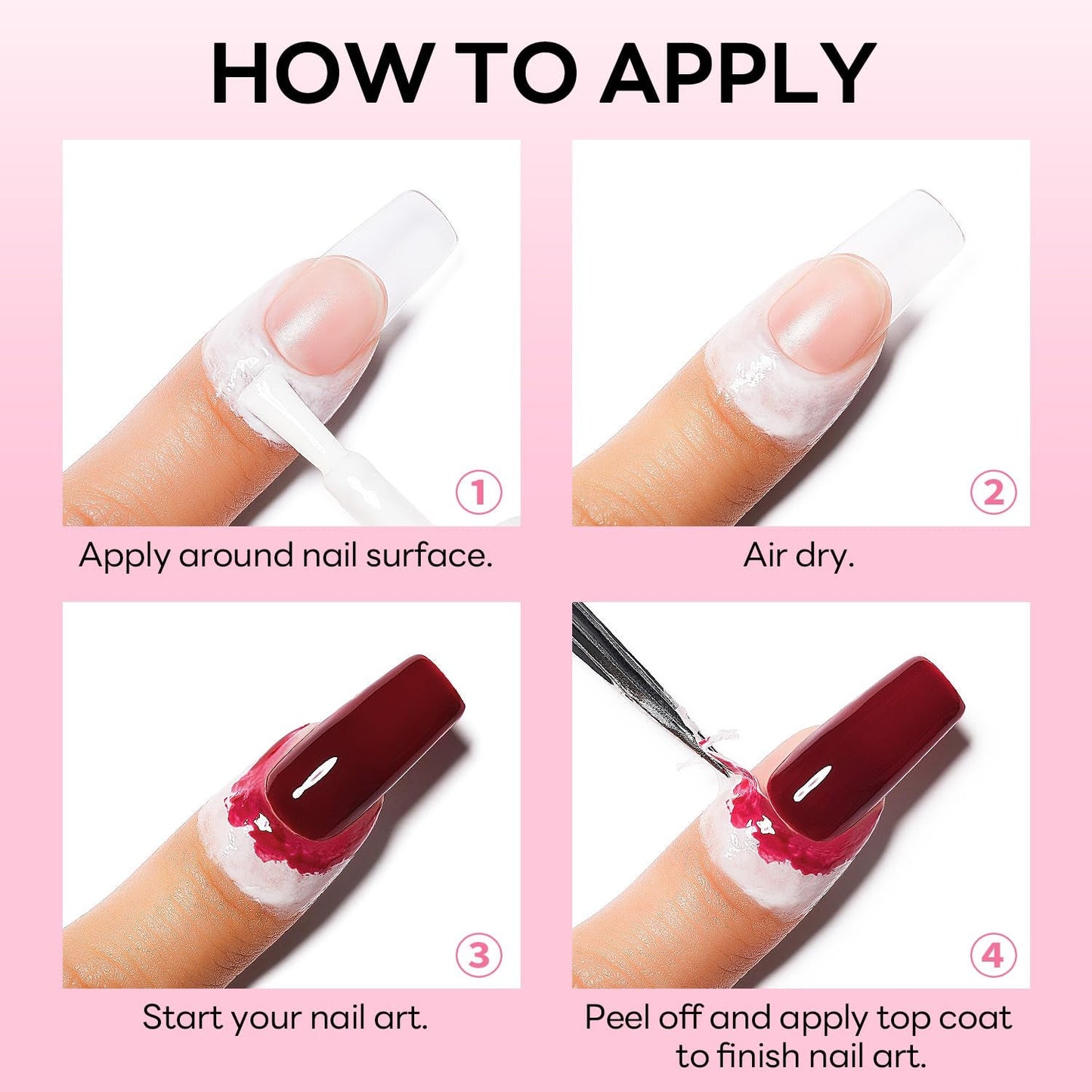AIMEILI Cinta Despegable De Látex Nagelleck Korrektor Hautschutz Fingerschutz Para Nail Art Palisade Geruchlos Weiß 15Ml