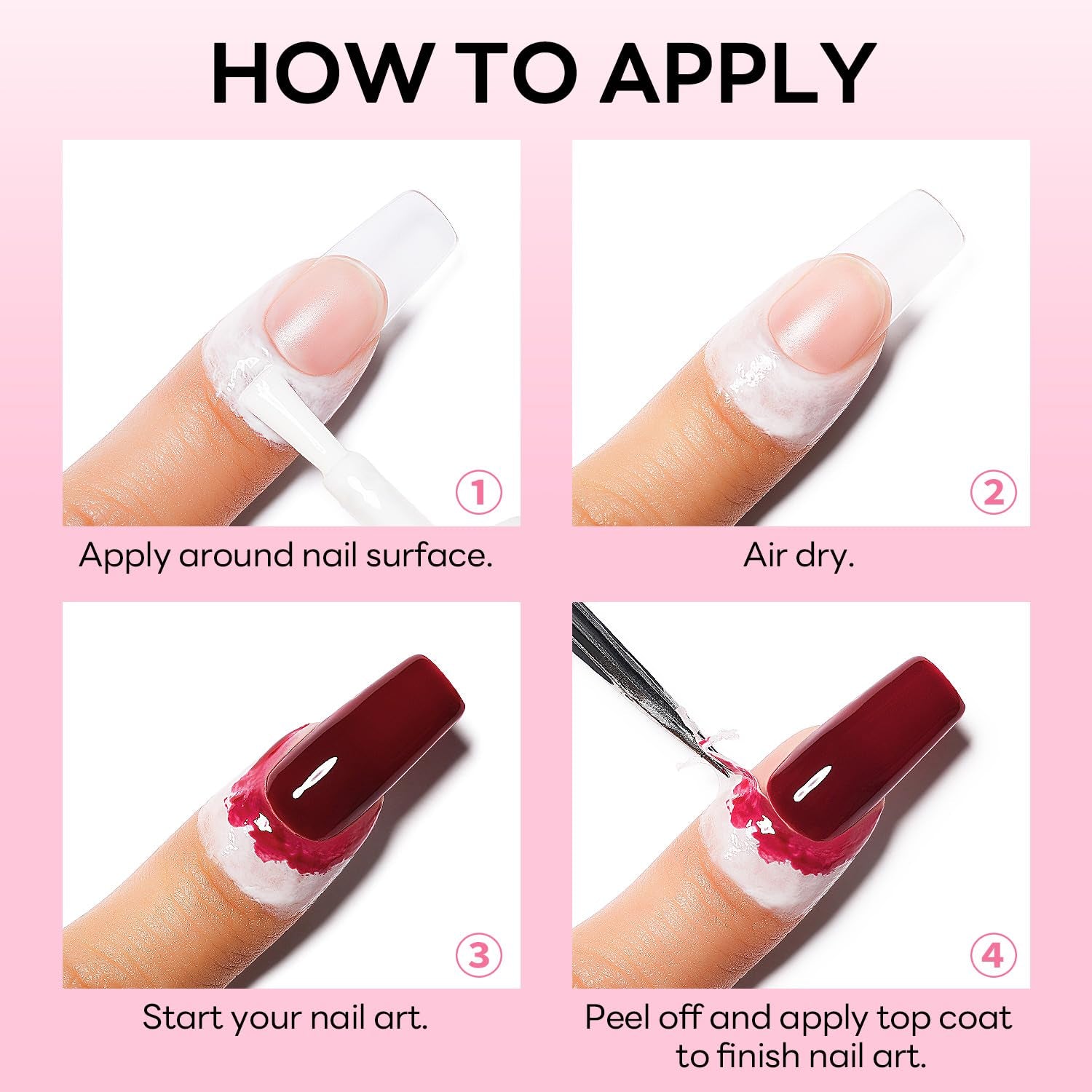 AIMEILI Cinta Despegable De Látex Nagelleck Korrektor Hautschutz Fingerschutz Para Nail Art Palisade Geruchlos Weiß 15Ml