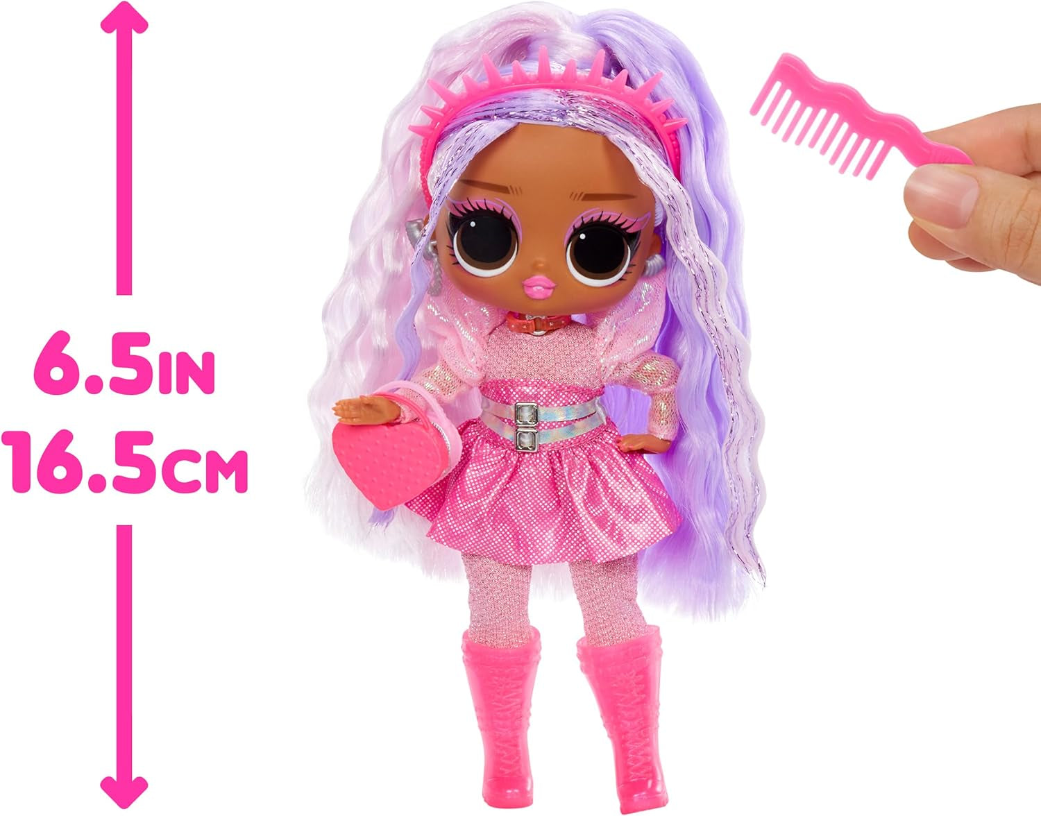 jajaja ¡Sorpresa! Tweens Neon Pop Stars - Kitty K - 1 muñeca de moda con sorpresas retroiluminadas y más de 10 conjuntos y accesorios de Pop Star, incluidas microbandas retro, regalo para niños 4+ Naty Shop Dolls
