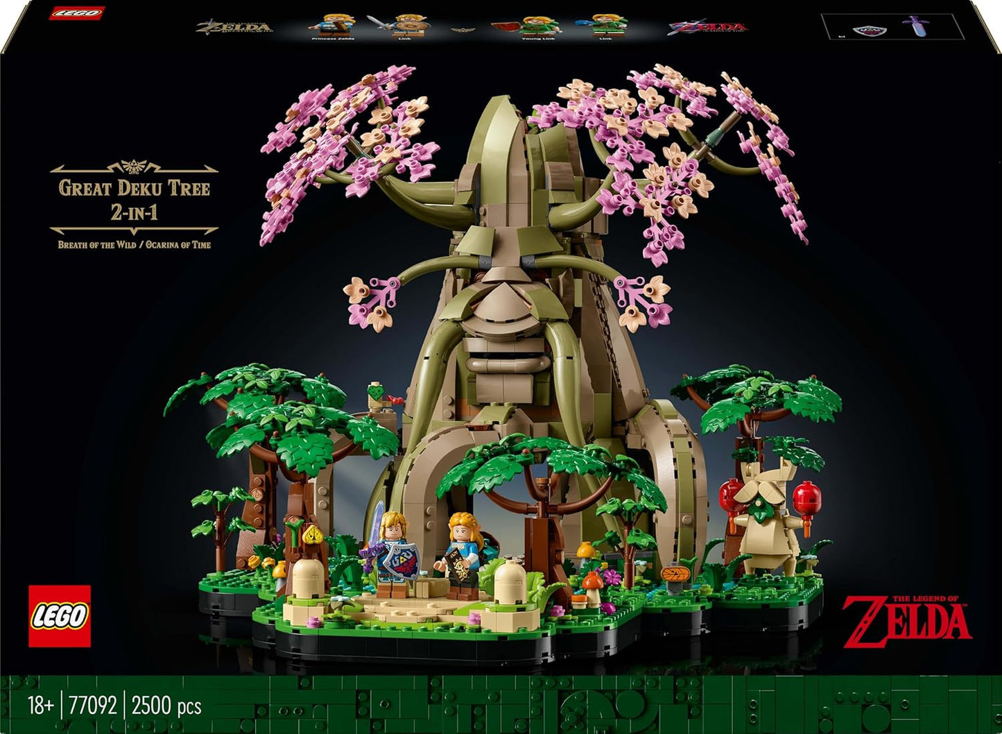 LEGO The Legend of Zelda Deku Tree 2-In-1 - pieza coleccionable con minifiguras de Princess Zelda y 3 Link - set de construcción para adultos e idea de regalo para fanáticos de los videojuegos - 77092 Juegos de construcción Besuche den LEGO-Store