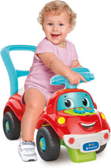 Clementoni - 17747 - Nicolò Go Go 3 en 1 - Coche de montar, altavoz electrónico de aprendizaje, primeros pasos, luces y sonidos, juego para niños de 1 año - Made in Italy Bebe Toys Naty Shop