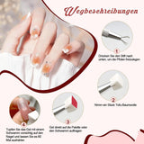 KASURE 300 piezas Nail Art Schwamm, Metall Mit Greifer Nagel Pinsel, Nageldesign Zubehör Für Nail Art, Schwammpinsel Für Farbverlaufs-Nageldesign