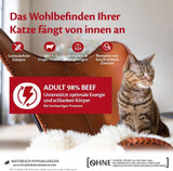Wellness CORE 98% 12 x 85g, Carne de Vacuno - Comida húmeda para gatos, paté espeso, sin cereales, natural, hipoalergénico, alto en proteínas, alto en carne