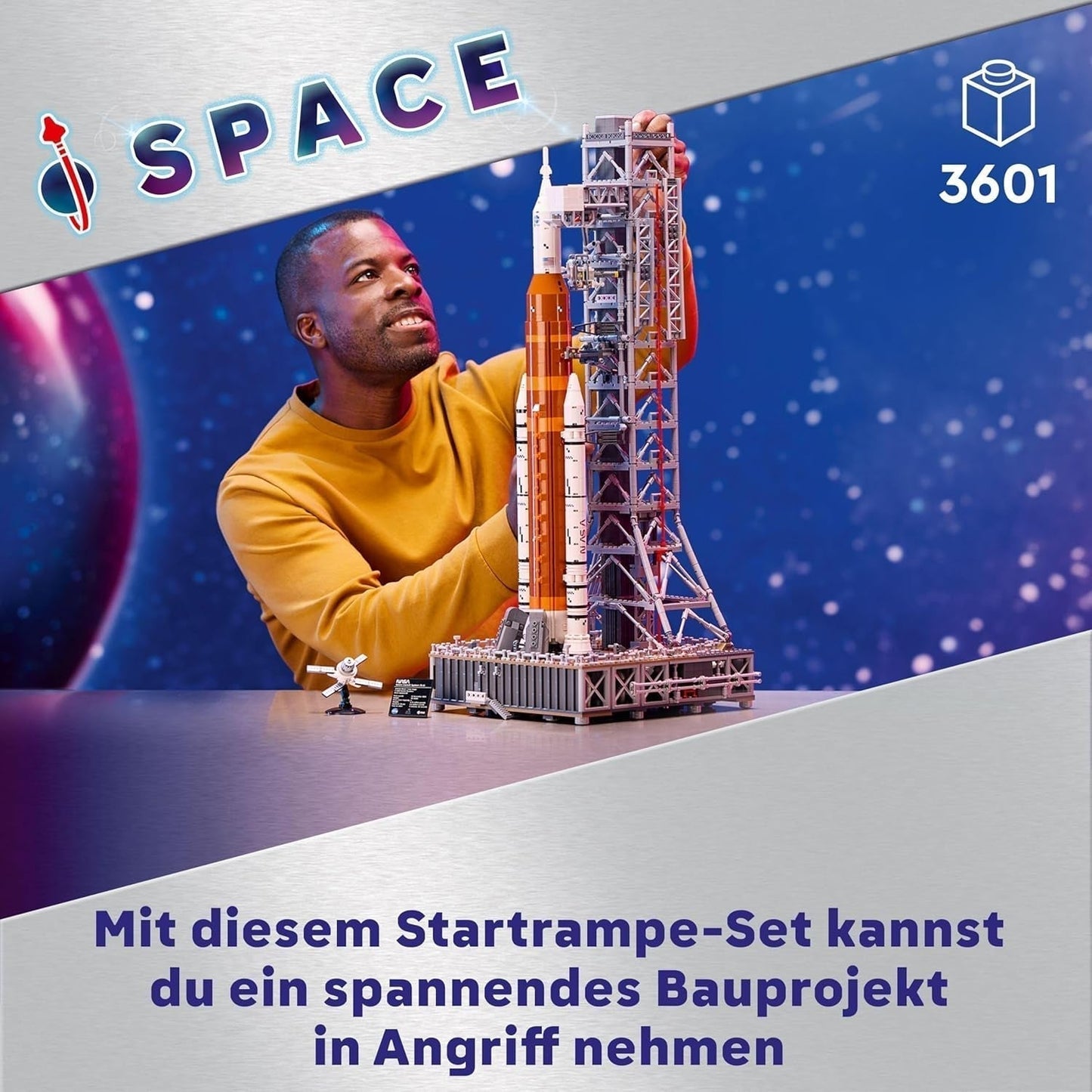 LEGO Icons Plataforma de lanzamiento Artemis de la NASA, regalo, decoración para salón u oficina, juego de construcción para adultos con cápsula espacial Orion y plataforma de lanzamiento, artículo de colección 10341 Juegos de construcción Besuche den LEGO-Store