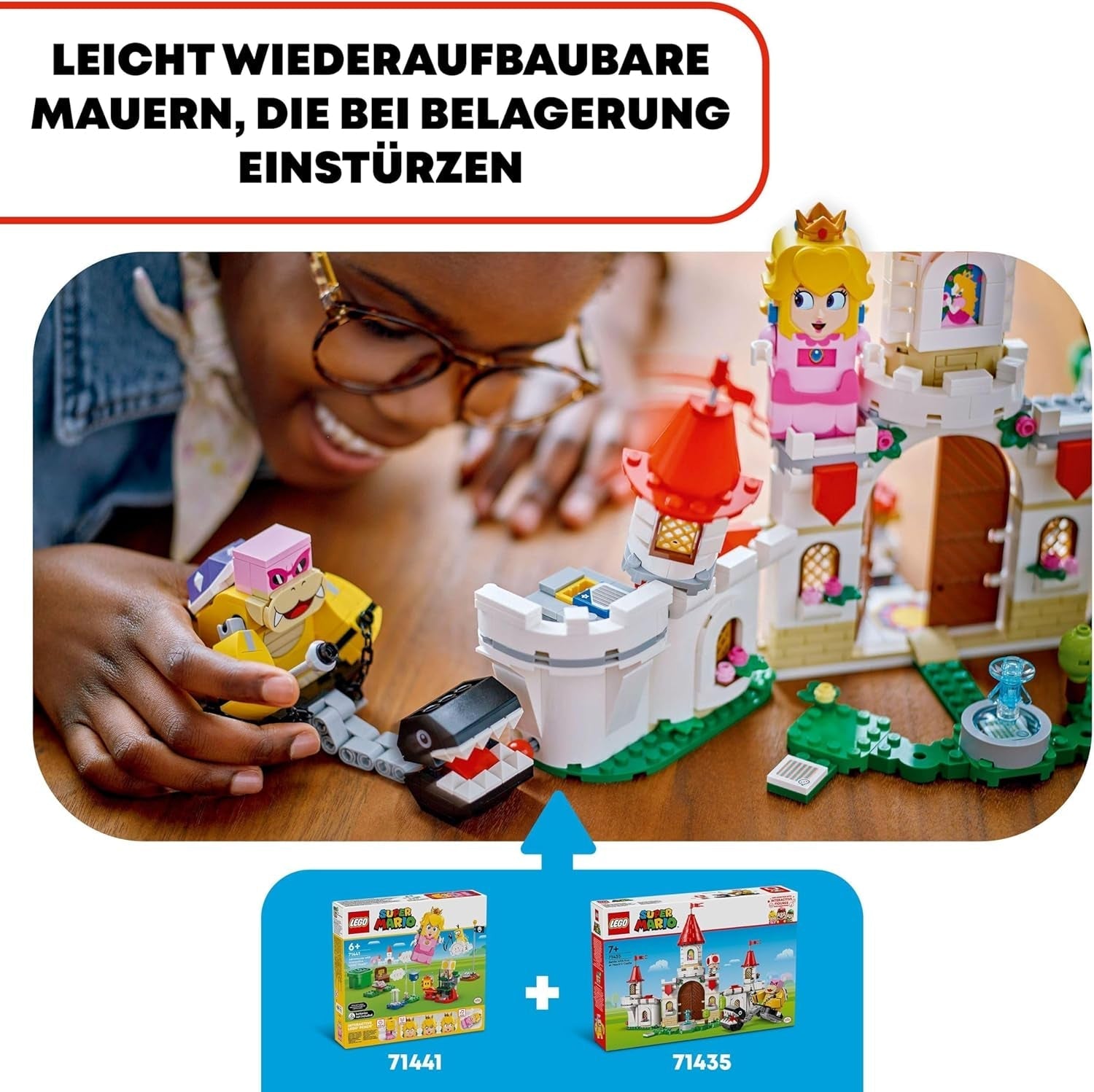 LEGO Super Mario Set de aventuras La Batalla de Roy en el Palacio Champiñón con personajes de Nintendo Regalo para niñas, niños y jugadores 7 años 71435 Juegos de construcción Besuche den LEGO-Store