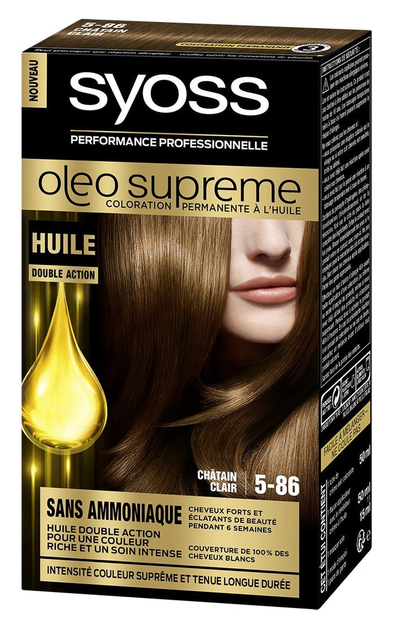 Syoss - Oléo Suprême - Coloración permanente - 5-86 Tinte para el cabello Castaño claro Naty Shop Título predeterminado