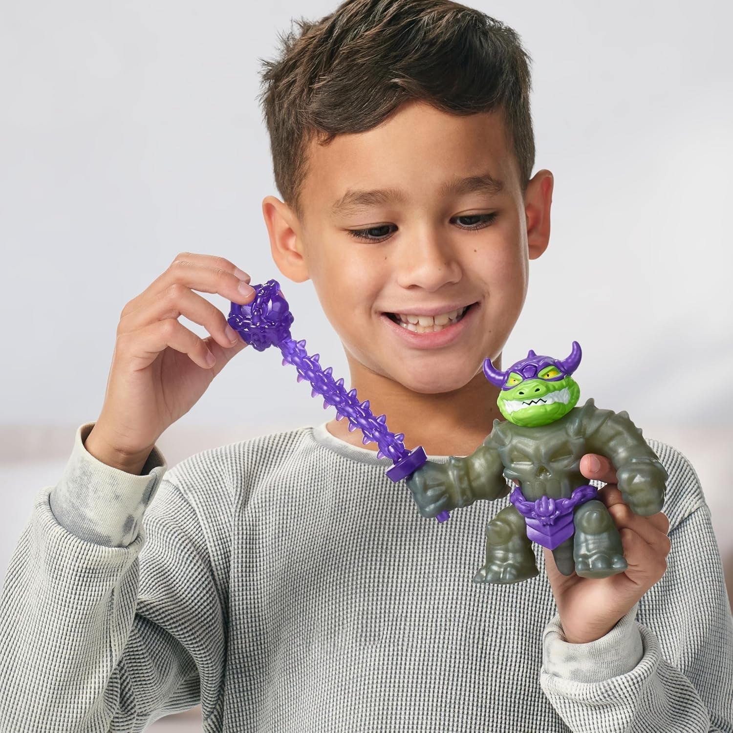 Heroes of Goo Jit Zu Stretch Strikers Deluxe Hero Pack Figura de acción estirable Rock Jaw con más de 20 figuras de acción geniales de Fighting Gear Naty Shop