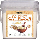 Avena Weider Gourmet (1,9 kg) sabor brownie. Avena integral. Fuente de proteínas baja en azúcar.