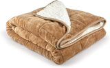 Manta Sherpa ponderada Emma Barclay, 127 x 152 cm, rosa rubor Emma Barclay Taupe Camas y mantas 50 x 60 pulgadas (127 x 152 cm)