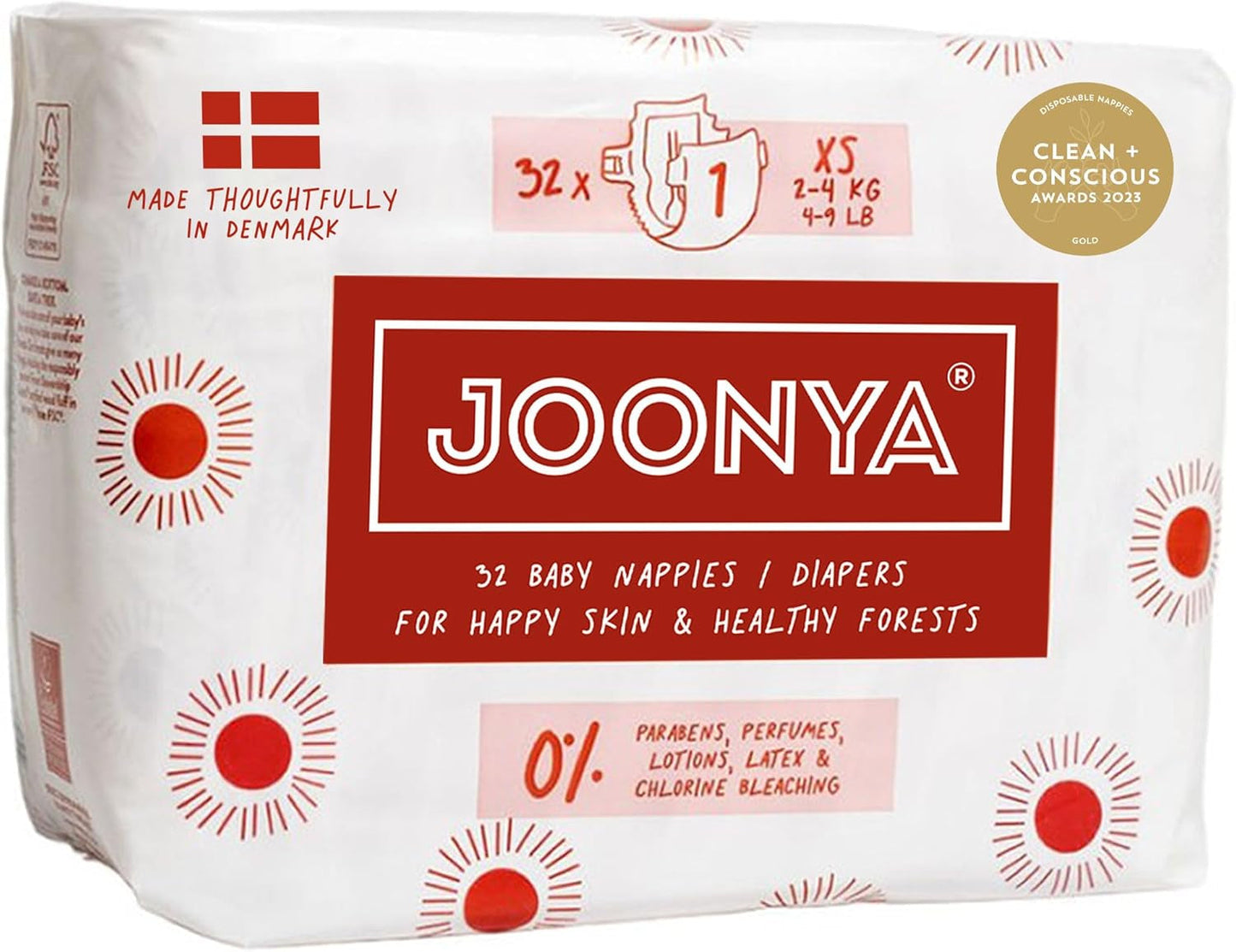 Pañales para bebé, talla 3M (4-8 kg) - 1 bolsa de 28 - Sin sustancias nocivas, ecológicos, muy absorbentes, aptos para uso nocturno, ultrafinos y suaves - Fabricado en Dinamarca
