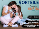 VITSTORM® BIO TEE Mom & Kids - Té para mujeres y lactancia - Rooibos, manzana, hinojo, melisa, alquimilla, fresa - Té relajante - Afrutado y delicioso - Sin cafeína - Té de hierbas 100 g