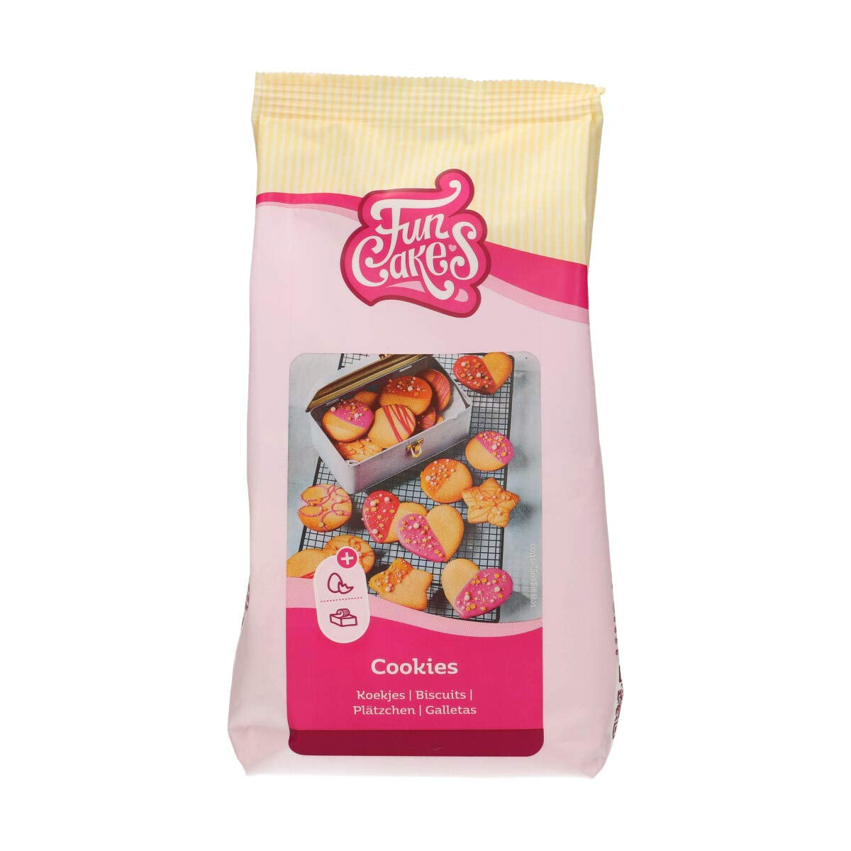 Funcakes Mix Für Kekse: Einfach Zu Berübenende, Knusprige Und Knusprige Kekse, Perfekt Zum Dekorieren Mit Fondant- Oder Royal Icing, Auch Als Tortenkruste Geeignet, Halal., 1 Kg Mezcla para hornear y cocinar Naty Shop 500 G (1Er Pack) Mantequilla